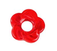 NIHENHAO Pendentifs en résine teintée avec cinq pétales creux en forme de fleur, accessoires de bijoux pour boucles d'oreilles, bijoux artisanaux