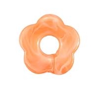 NIHENHAO Pendentifs en résine teintée avec cinq pétales creux en forme de fleur, accessoires de bijoux pour boucles d'oreilles, bijoux artisanaux