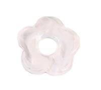 NIHENHAO Pendentifs en résine teintée avec cinq pétales creux en forme de fleur, accessoires de bijoux pour boucles d'oreilles, bijoux artisanaux