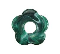 NIHENHAO Pendentifs en résine teintée avec cinq pétales creux en forme de fleur, accessoires de bijoux pour boucles d'oreilles, bijoux artisanaux