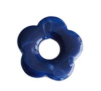 NIHENHAO Pendentifs en résine teintée avec cinq pétales creux en forme de fleur, accessoires de bijoux pour boucles d'oreilles, bijoux artisanaux