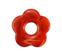 NIHENHAO Pendentifs en résine teintée avec cinq pétales creux en forme de fleur, accessoires de bijoux pour boucles d'oreilles, bijoux artisanaux