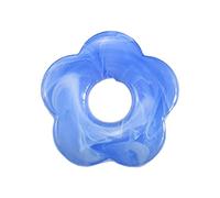 NIHENHAO Pendentifs en résine teintée avec cinq pétales creux en forme de fleur, accessoires de bijoux pour boucles d'oreilles, bijoux artisanaux