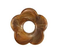 NIHENHAO Pendentifs en résine teintée avec cinq pétales creux en forme de fleur, accessoires de bijoux pour boucles d'oreilles, bijoux artisanaux