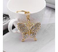 NIHENHAO Porte-clés à Breloque de Mode pour métal pour Porte-clés Papillon Pendentif Sac à Main en Alliage