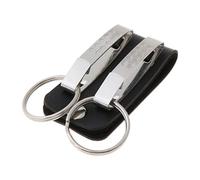 NIHENHAO Porte-clés de Boucle de Ceinture en Cuir pour Hommes Pratiques avec 2 Clips détachables pour clé Belle Voiture pour Ceinture de clé pour clé Ho métal