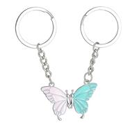 NIHENHAO Porte-clés magnétique en forme de papillon mignon pour meilleure amie, sac à main, voiture, amitié, bijoux en forme de A