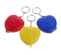 NIHENHAO Porte-clés Règle rétractable Portable Ruban à mesurer en Forme de Coeur 15 m en Plastique