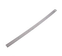 NIHENHAO Règle Droite compacte à Double Face en Acier Inoxydable Outil de Mesure 50 cm/20'' Graduation en Pouces et métrique en Acier Fin