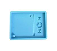 NIHENHAO Résine Brillante Lecteur Moule Époxy Artisanat Porte-clés UV Résine Moule Lecteur de Musique Silicone Moule Artisanat Moule Silicone