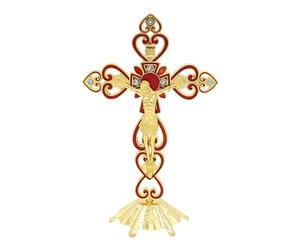 NIHENHAO Statue Crucifix de table Décoration d'intérieur pour le culte personnel ou d'entreprise