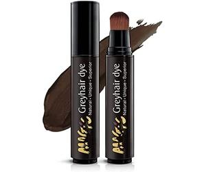 Nihexo Disposable Coloring Agent To Cover Gray Hair, No-Wash Complementary Color Pen, Semi-permanent Root Hair Coloring, Disposable Hair Dye Stick, Hair Root Touch Up Hair Dye Pen (Coffee)