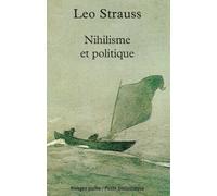Nihilisme Et Politique