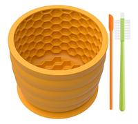 NiHome Gamelle en silicone pour chien avec tapis à lécher en nid d'abeille pour chiens de petite et grande taille, ralentit l'alimentation et soulage l'anxiété, favorise un comportement calme, passe