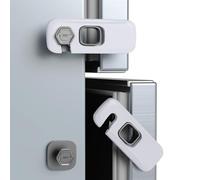 NiHome Lot de 6 verrous de réfrigérateur à l'épreuve des enfants pour réfrigérateurs, armoires, tiroirs, portes doubles et plus encore, protègent les bébés des accidents de réfrigérateur, installation