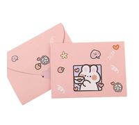 NIHUIFA Cartes de vœux en forme d'animal de dessin animé, carte mémo, carte de festival, carte postale pour amie, sœur