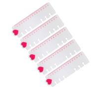 NIHUIFA Lot de 5 intercalaires pré-perforés à 6 trous avec échelles de mesure, règle multifonctionnelle pour carnet de notes, journal