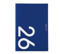 NIHUIFA Planificateur académique 2026 en cuir synthétique - Semainier mensuel - Deux pages par semaine - Ruban marque-pages pour planification quotidienne