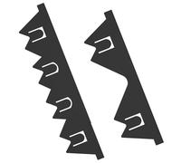 NIHUIFDPY Lot de 2 couvre-joints rétractables en acier inoxydable pour cuisinière de 35 à 70 cm, résistants à la chaleur, kit de garniture pour cuisinières de cuisine