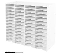 NIHUIFDPY Plateau de rangement universel à 24/48 emplacements pour tampon encreur, empilable et étanche, support de rangement pour tampon encreur peu encombrant (48 compartiments)