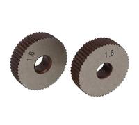 NIHUJALE Molette de moletage, Lot de 2 molettes linéaires à molette Droite, Pas de 1,6 mm, 8 x 28 mm