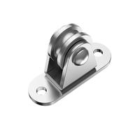 NIHUJALE Poulie en Acier Inoxydable, Kit de poulie Fixe Robuste et Amovible, Charge maximale de 176 LB, for Portail Coulissant et câble métallique