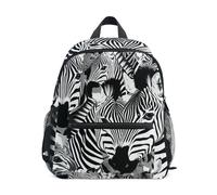 Niigeu Camouflage Cheval Zèbre Blanc Sac à Dos Enfant Sac a Dos Fille Garçon 2-7 Ans Cartable Mini Sac Ecole Maternelle Enfants Préscolaire Voyage