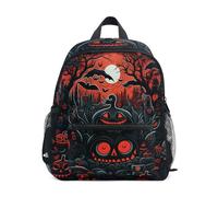 Niigeu Chauves-Souris De Citrouille Fantôme De Sucre D'Halloween Sac à Dos Enfant Sac a Dos Fille Garçon 2-7 Ans Cartable Mini Sac Ecole Maternelle Enfants Préscolaire Voyage