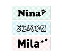 NIIMBOT 1 rouleau de 160 étiquettes autocollantes en papier thermique pour imprimante d’étiquettes D110/D11/D101, 14 x 40 mm, pour école/maison/bureau/petites entreprises (plaid)