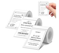NIIMBOT 3 Rouleaus Etiquette Pour B1 B21 B3S Imprimante, Autocollantes Etiquette 50 * 70mm, 110 Pièces Par Rouleau, Transparent