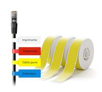 NIIMBOT 3 Rouleaux D'étiquettes 12.5 * 109mm, Autocollantes Etiquette Pour D110 D11 D101 H1S, Etiquette De Câble Pour Les Classifications