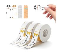 NIIMBOT 3 Rouleaux D'étiquettes, Autocollantes Etiquette Pour D110 D11 D101 H1S, 12 * 40mm, Cat