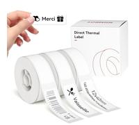 NIIMBOT 3 Rouleaux D'étiquettes, Autocollantes Etiquette Pour D110 D11 D101 H1S, Blanc,12x40mm