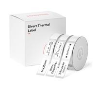 NIIMBOT 3 Rouleaux D'étiquettes, Autocollantes Etiquette Pour D110 D11 D101 H1S, Blanc,14x30mm