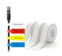NIIMBOT 3 rouleaux d'étiquettes de câble compatibles avec D110 D11 D101 H1S