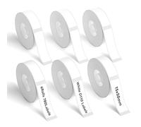 NIIMBOT 6 Rouleaux D'étiquettes, Autocollantes Etiquette Pour D110 D11 D101 H1S,15x50mm, Blanc