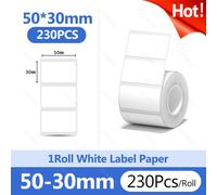 Niimbot-Autocollant Blanc Pour Ongles,Papier Étanche,Étiquette Arina,Anti-Huile,B21,B31,Mini Imprimante Thermique Portable,Ruban Adhésif,Plus De Taille,B1 - Type 50x30mm-230pcs