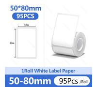 Niimbot-Autocollant Blanc Pour Ongles,Papier Étanche,Étiquette Arina,Anti-Huile,B21,B31,Mini Imprimante Thermique Portable,Ruban Adhésif,Plus De Taille,B1 - Type 50x80mm-95pcs