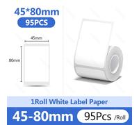 Niimbot-Autocollant Blanc Pour Ongles,Papier Étanche,Étiquette Arina,Anti-Huile,B21,B31,Mini Imprimante Thermique Portable,Ruban Adhésif,Plus De Taille,B1 - Type 45x80mm-95pcs