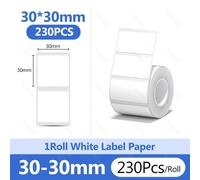 Niimbot-Autocollant Blanc Pour Ongles,Papier Étanche,Étiquette Arina,Anti-Huile,B21,B31,Mini Imprimante Thermique Portable,Ruban Adhésif,Plus De Taille,B1 - Type 30x30mm-230pcs