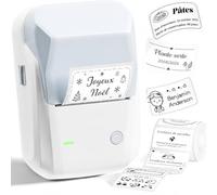 NIIMBOT B1 étiqueteuse avec 1 Rouleau d'étiquettes, Etiqueteuse Autocollantes Bluetooth imprimante Thermique Etiquette Convient pour Commercial Entreprises Écoles Bureaux Maisons