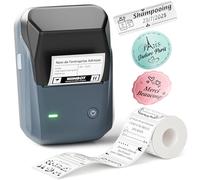 NIIMBOT B1 Étiqueteuse Portable, Identification Automatique pour Larges Étiquettes Autocollantes, Facile à Utiliser pour Bureau, Maison, Affaires (avec étiquette 50x30mm)