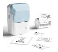 NIIMBOT B1 étiqueteuse avec 1 Rouleau d'étiquettes, Etiqueteuse Autocollantes Bluetooth imprimante Thermique Etiquette Convient pour Commercial Entreprises Écoles Bureaux Maisons