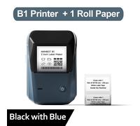 Niimbot B1 imprimante d'étiquettes thermiques sans fil auto-adhésif poche Bluetooth d'étiquettes sans encre pour autocollant d'étiquette de prix professionnel - Type B1 Dark Blue