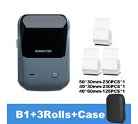 Niimbot B1 Mini imprimante d'étiquettes thermiques Portable Bluetooth imprimante portative étiquette de poche auto-adhésive autocollant étiqueteuse - Type B1 3Roll Case