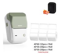 Niimbot B1 Mini imprimante Portable imprimante thermique étiquette adhésive sans fil Bluetooth étiqueteuse sans encre autocollant étiqueteuse - Type Green 3 Rolls Case #A