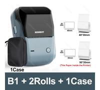 Niimbot B1 Mini imprimante thermique d'étiquettes Portable auto-adhésive Bluetooth Machine pour étiquettes rondes UV autocollants étiquettes rouleaux - Type B1 Add 2Rolls Case #B