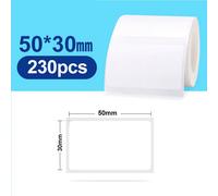 Niimbot B21 B1 B3S 50x30mm 40x30mm 50x50mm 50x80mm étiquette autocollante étanche blanc étiquettes thermiques pour impression de codes à barres Transparent 31x31mm