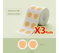 Niimbot B21 B1 Étiquettes Autocollantes Rondes Autocollant Auto-Adhésif Étanche Étiquettes Thermiques Papier Pour Niimbot Mini D'étiquettes Portable - Type 3pcs Orange 42x21mm