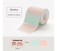 NIIMBOT B21/B203/B3S Machine d'étiquettes colorées papier d'impression étiquette auto-adhésive étanche résistant à l'huile étiquette résistante à la déchirure - Type Shadow 50x30mm #A